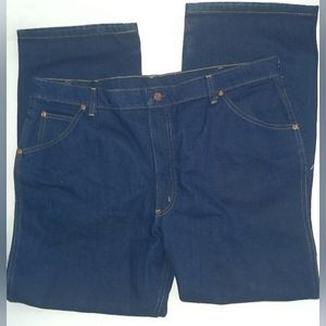 Sears Roebucks Vintage Men's Blue Jeans Size 42x30 Zipper Fly